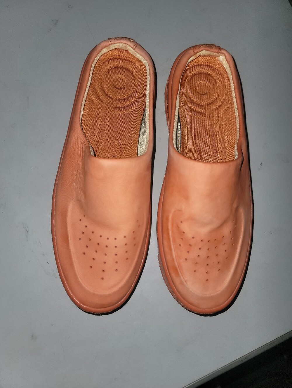NIKE Air Force 1 Lover XX Leather Mules in Cinder Orange - Picture 8 of 9